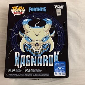 Funko Fortnite Ragnarok Skull Graphic Tee - Black & Blue and funko pop new